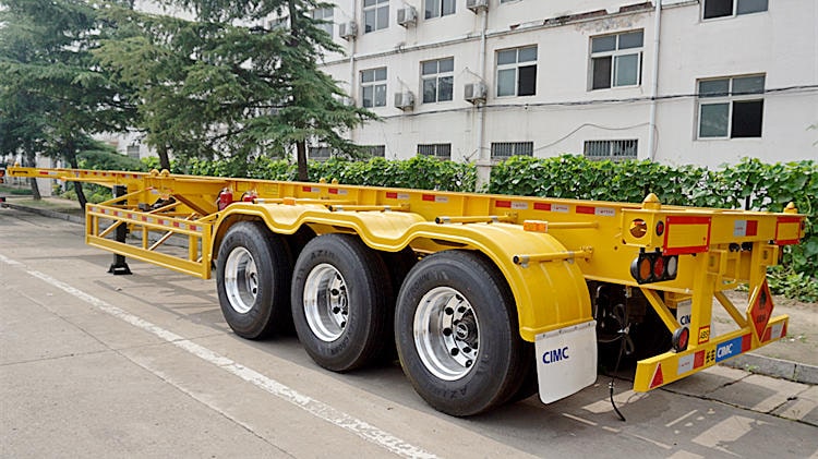 CIMC 40ft 3 Axle Skeleton Semi Trailer for Sale in Mauritius