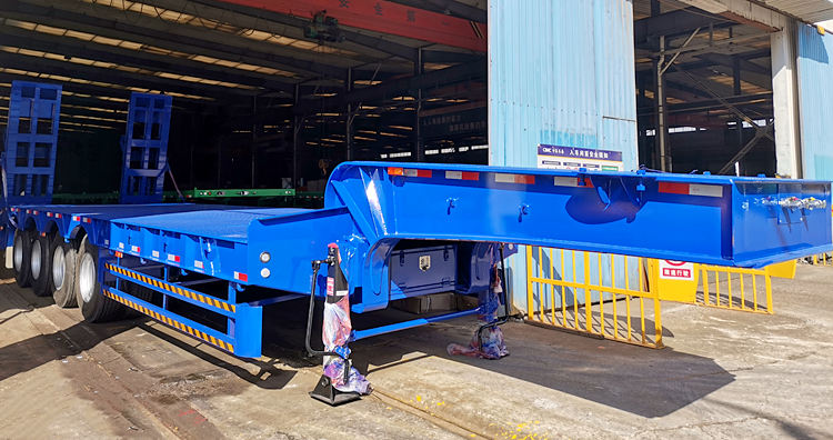 CIMC 4 Axle 100ton Low Loader Semi Trailer for Sale in Zimbabwe