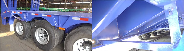 CIMC 4 Axle 100ton Low Loader Semi Trailer for Sale in Zimbabwe