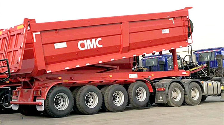 CIMC 4 Axle 60ton End Dump Tipper Trailer for Sale in Kenya