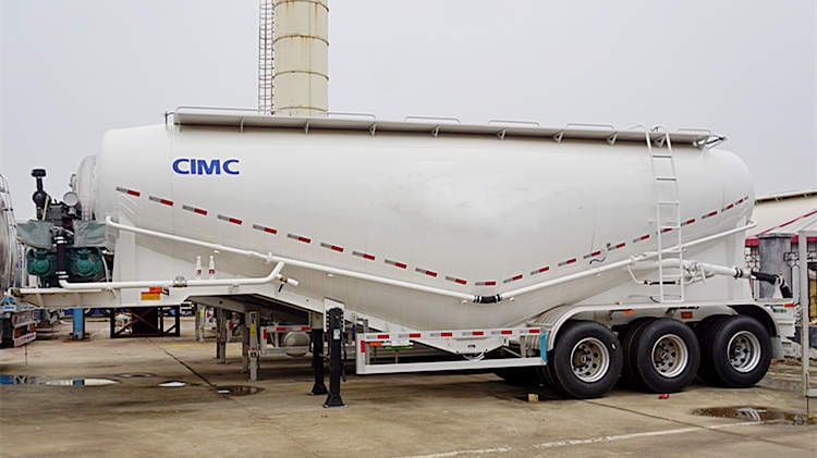 CIMC 40 Ton Dry Cement Banana Shaped Trailer for Sale in Mozambique