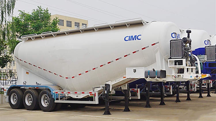 CIMC 40 Ton Dry Cement Banana Shaped Trailer for Sale in Mozambique