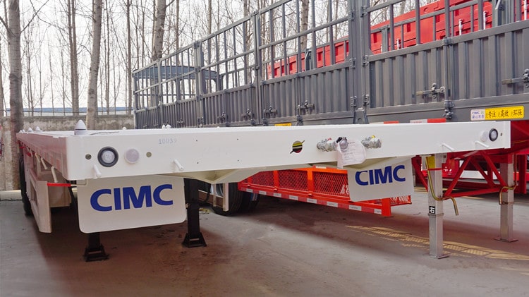 CIMC 40 Feet Flatbed Container Semi Trailer for Sale in Senegal
