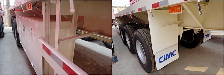 CIMC 40 Feet Flatbed Container Semi Trailer for Sale in Senegal
