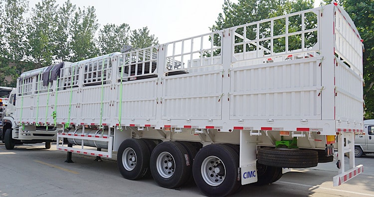 CIMC 60 Ton Cargo Fence Semi Trailer for Sale in Mauritania