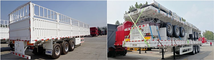 CIMC 60 Ton Cargo Fence Semi Trailer for Sale in Mauritania