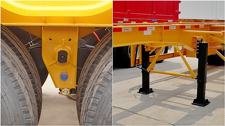 CIMC 40ft Tri Axle Chassis Container Trailer for Sale in Burundi