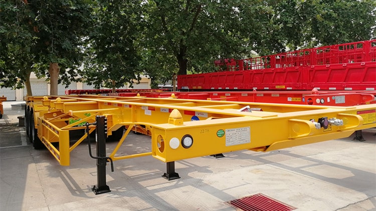 CIMC 40ft Tri Axle Chassis Container Trailer for Sale in Burundi