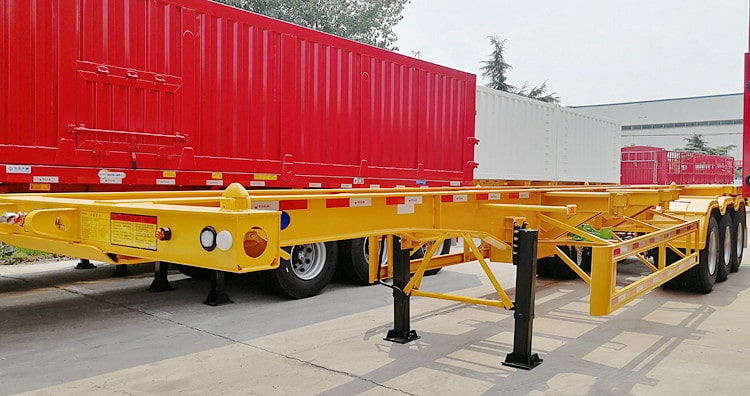CIMC 40ft Tri Axle Chassis Container Trailer for Sale in Burundi