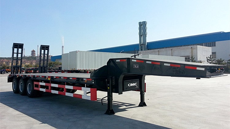 CIMC 60 Ton Lowbed Excavator Trailer for Sale in Rwanda