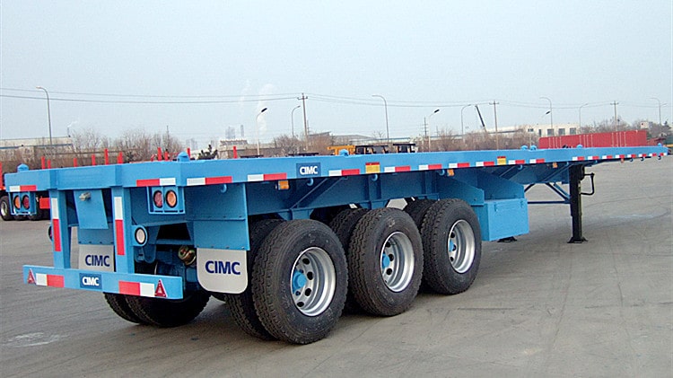 CIMC Flatbed 40ft Tri Axle Trailer for Sale in Guyana
