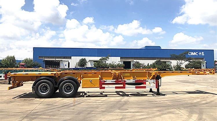 CIMC 40ft Skeleton Container Truck Trailer for Sale in Jamaica