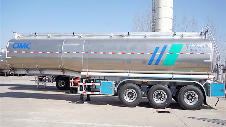 CIMC 38000 Liters Palm Oil Tanker Trailer for Sale in Congo