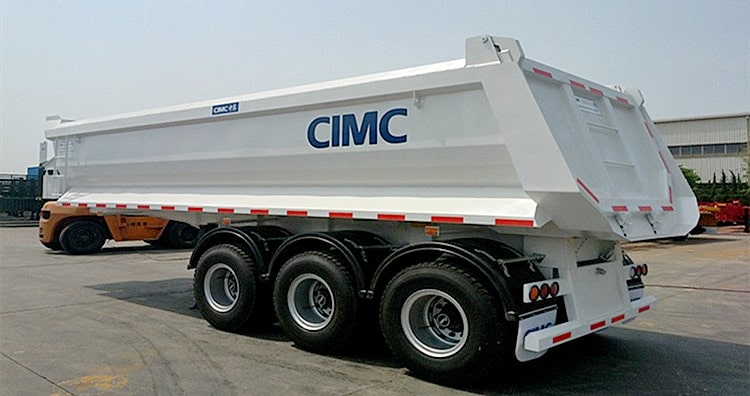 CIMC 35cbm Tipper Dump Trailer for Sale in Burkina Faso
