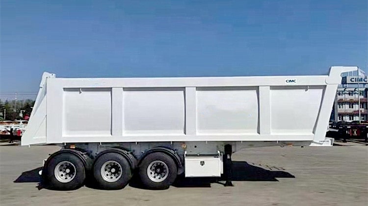 CIMC 35cbm Tipper Dump Trailer for Sale in Burkina Faso