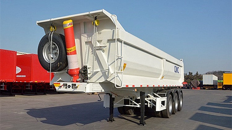 CIMC 35cbm Tipper Dump Trailer for Sale in Burkina Faso