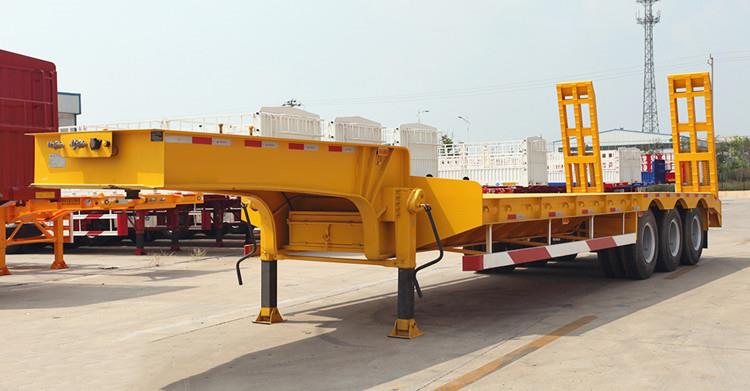 CIMC 3 Axle Low Bed Truck Trailer for Sale in Zimbabwe