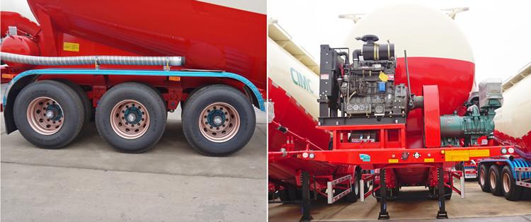CIMC Cement Powder Tanker Trailer for Sale in Ghana Accra