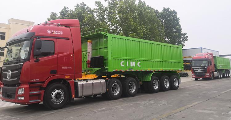 CIMC Tri Axle End Dump Semi Trailer for Sale in Zambia