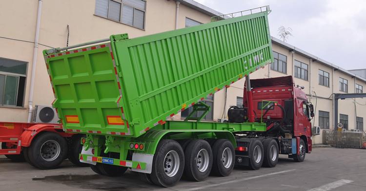 CIMC Tri Axle End Dump Semi Trailer for Sale in Zambia