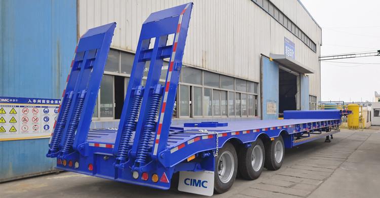CIMC 60T Tri Axle Drop Deck Trailer for Sale in Ghana