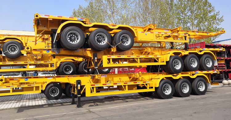 3 Axle 40ft Container Skeleton Semi Trailer for Sale in Kenya