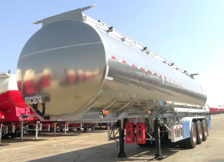 CIMC Tri Axle Aluminum Semi Tanker Trailer for Sale in Tanzania