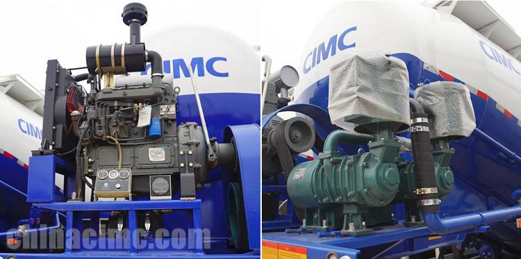 CIMC 50CBM Dry Bulk Cement Tanker Trailer for Sale in Botswana