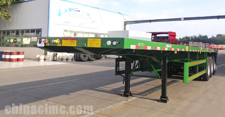Tri Axle 40 Ft Flatbed Trailer will be sent to Tanzania