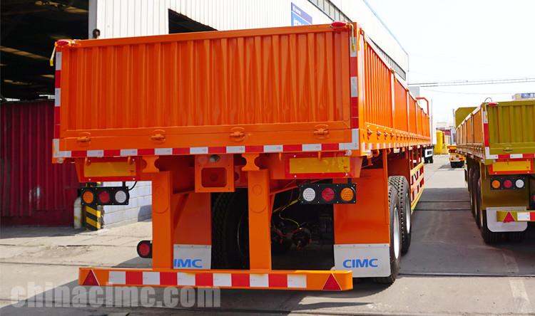 CIMC 2 Axle Dropside Trailer with Bogie Suspension for Sale in Senegal