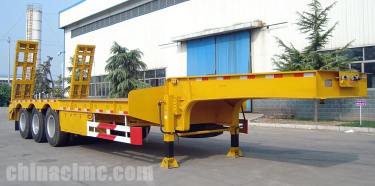CIMC Tri Axle Semi Low Bed Trailer for Sale in Mauritania