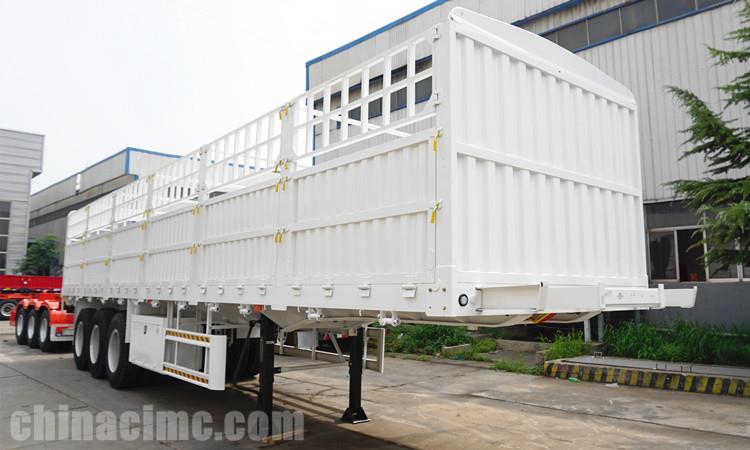 CIMC 60 Ton Cargo Semi Trailer with Fence for Sale in Zambia