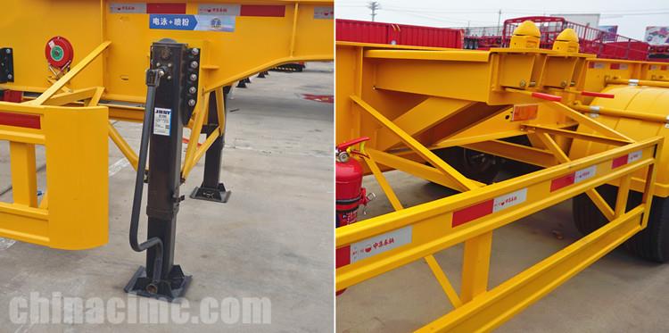 40ft Shipping Container Skeletal Semi Trailer for Sale in Jamaica