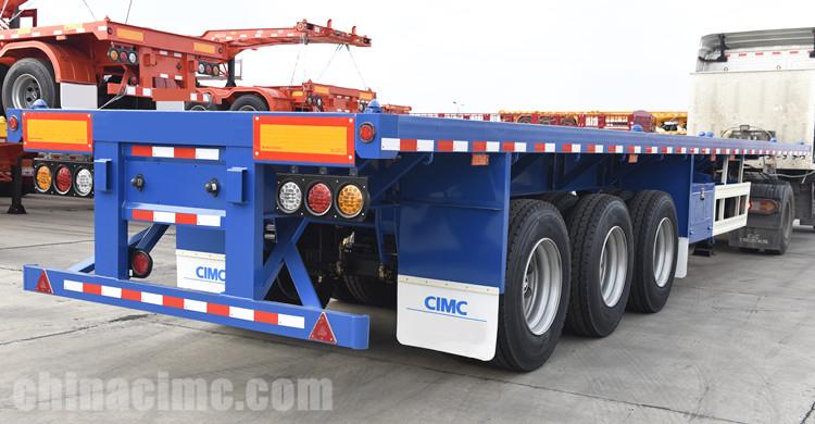 CIMC Tri Axle Flat Deck Semi Trailer for Sale in Ivory Coast