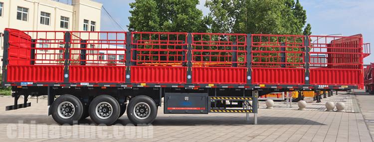 CIMC Tri Axle Fence Truck Trailer for Sale in Senegal