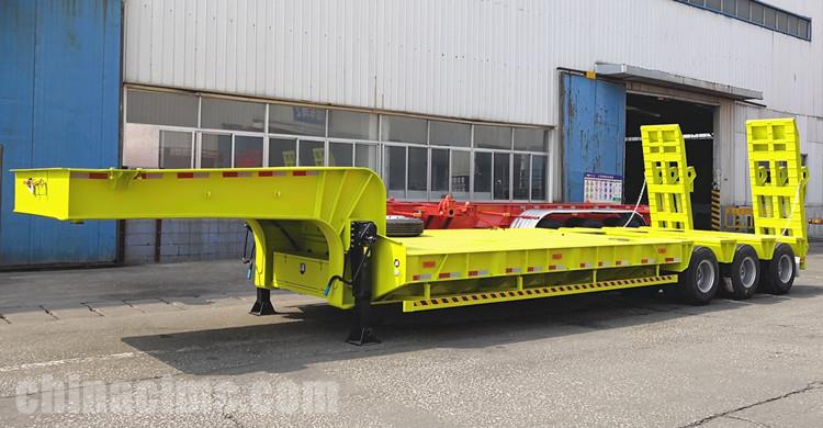 CIMC 3 Line 6 Axle 100 Ton Low Bed Trailer for Sale in Burkina Faso