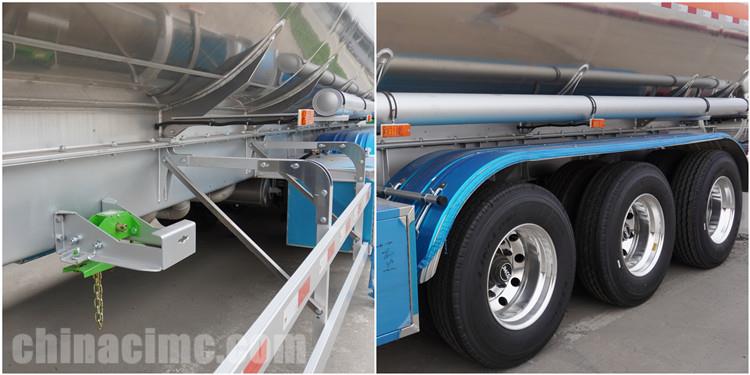 38000 Liters Aluminum Fuel Tanker Trailers for Sale in Namibia