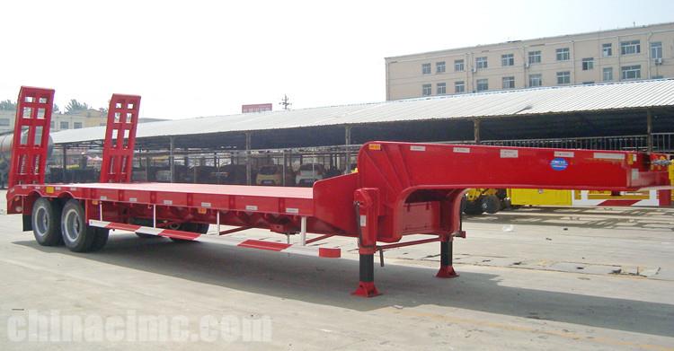 2 Axle 40 Ton Semi Low Bed Trailer for Sale in Senegal