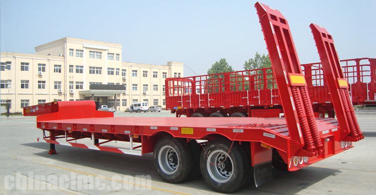 2 Axle 40 Ton Semi Low Bed Trailer for Sale in Senegal