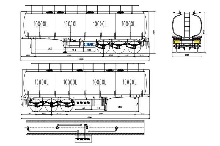 CIMC Petroleum Tanker Trailers for Sale in Ivory Coast