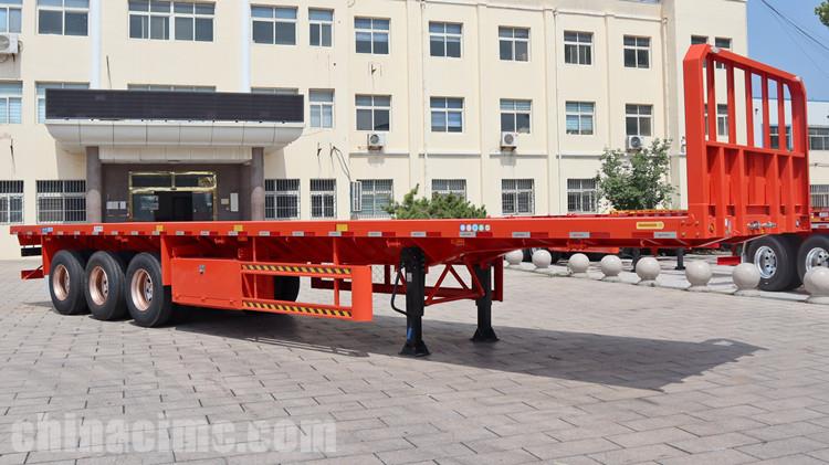 CIMC Flat Bed Trailer with Front Board for Sale in Uganda