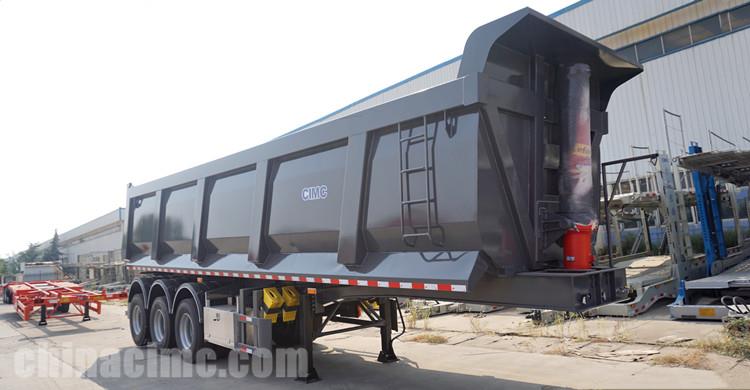 3 Axle U Shape 33CBM End Dump Trailer for Sale in Mali