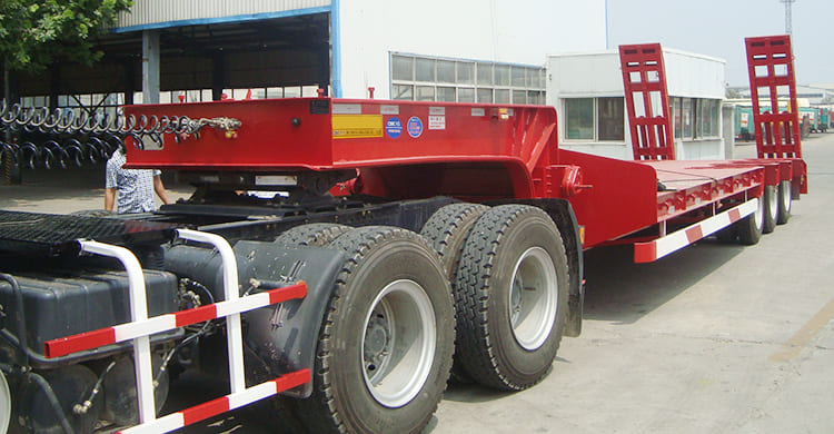 3 axle lowbed semi trailer