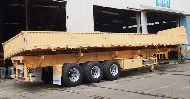 3 axles side tipper trailer