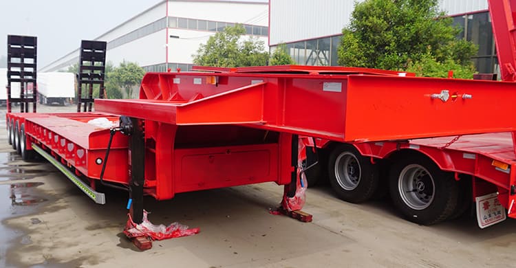 CIMC 4 Line 8 Axle Lowbed Semi Trailer for Sale in Congo