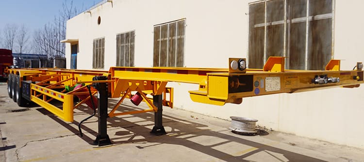 CIMC Tri Axle 40Ft Skeleton Semi Trailers for Sale in Congo 