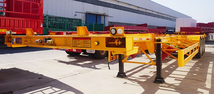 CIMC Tri Axle 40Ft Skeleton Semi Trailers for Sale in Congo 