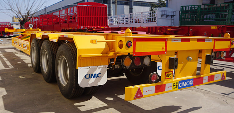 CIMC Tri Axle 40Ft Skeleton Semi Trailers for Sale in Congo 