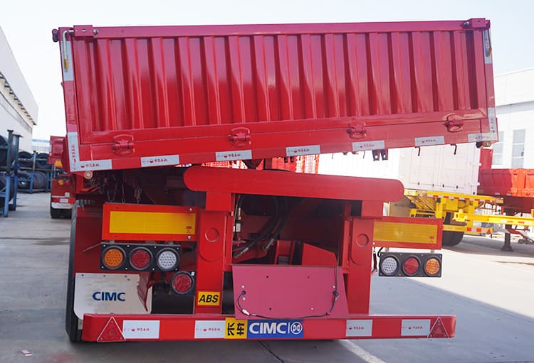cimc 40t 3 axle side tipper trailer