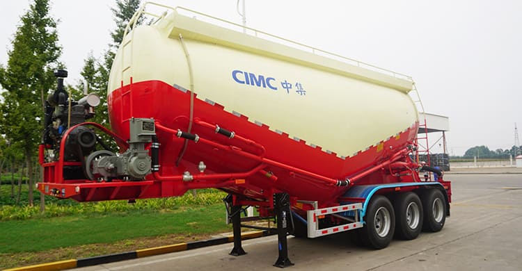 CIMC 3 Axle 30 Cubic Bulk Cement Trailers for Sale in Zambia